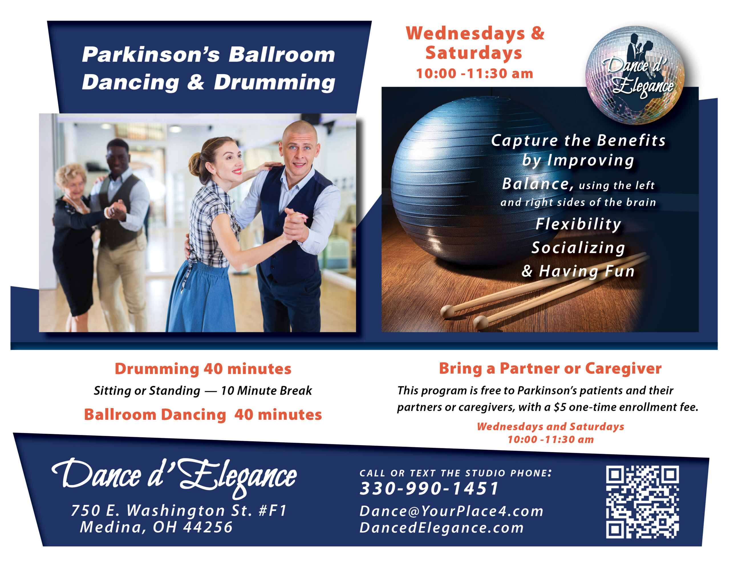 Parkinsons Poster 2024Saturdays DancedElegance