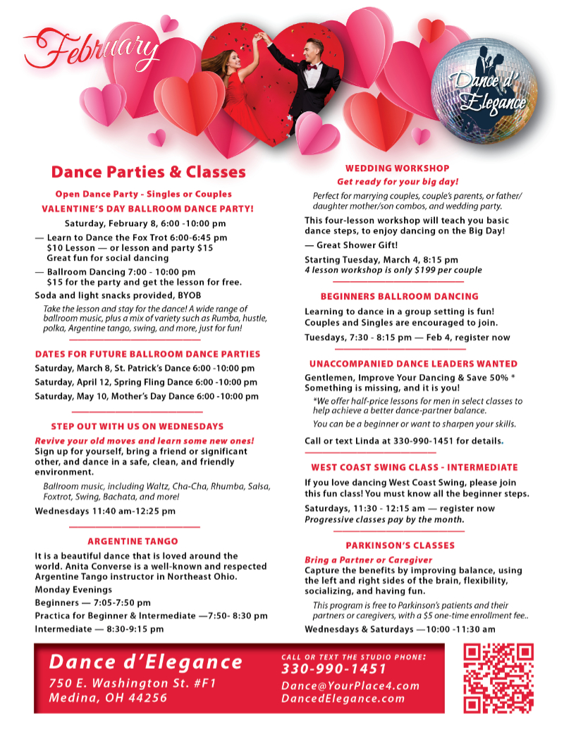 Newsletter February Dance Classes