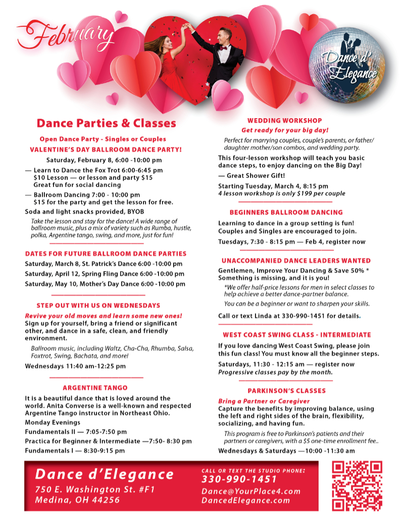 Newsletter February Dance Classes